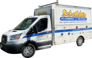 A Schaible's Plumbing & Heating Inc. service truck.